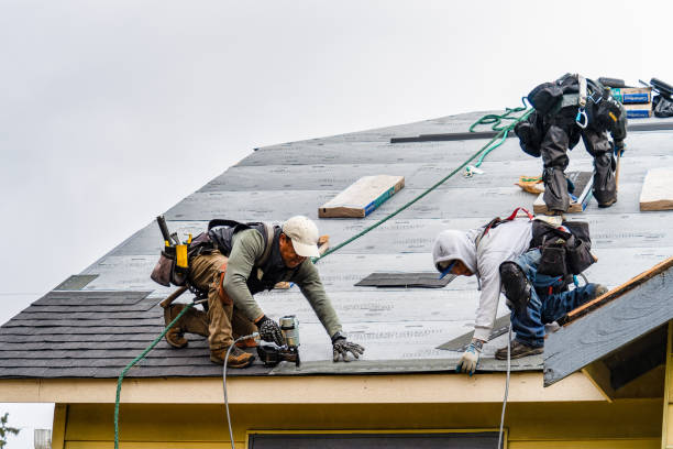 Professional Roofing technician working in University Park, IA